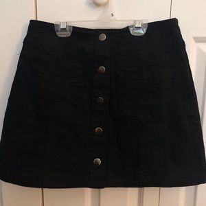 Forever 21 Black Jean Skirt